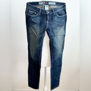 People’s Liberation Cropped Skinny Jeans Size 25